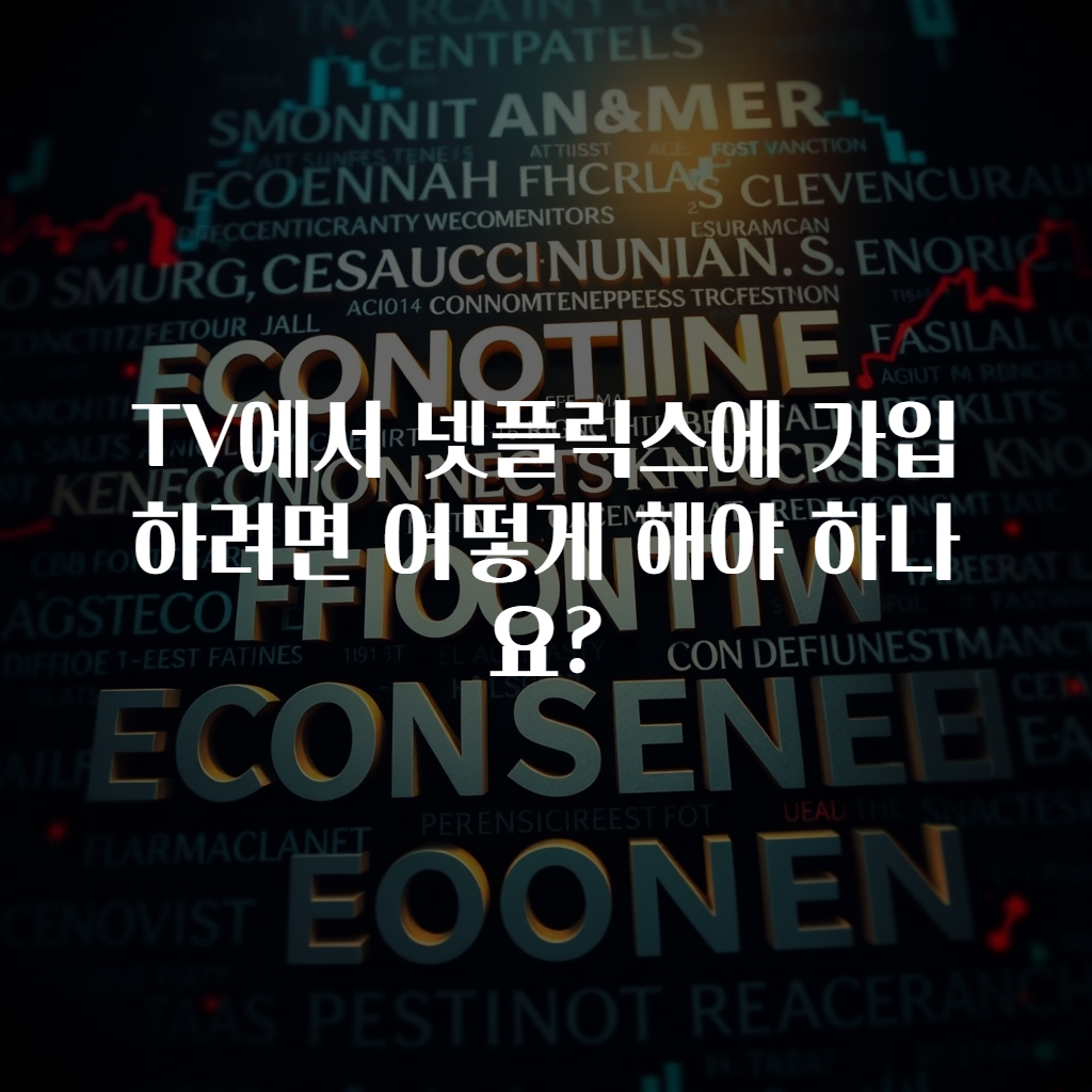 TV에서 넷플릭스에 가입하려면 어떻게 해야 하나요?