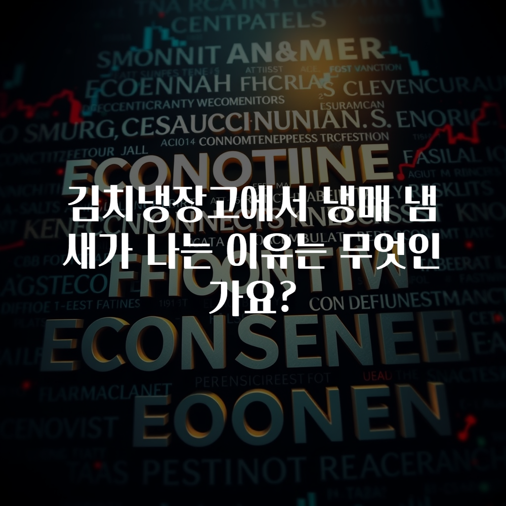 김치냉장고에서 냉매 냄새가 나는 이유는 무엇인가요?