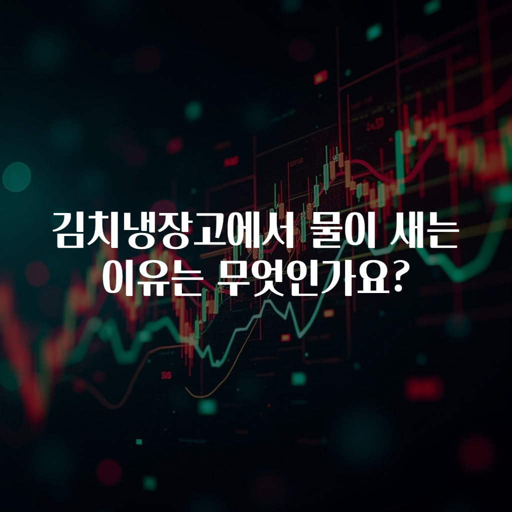김치냉장고에서 물이 새는 이유는 무엇인가요?