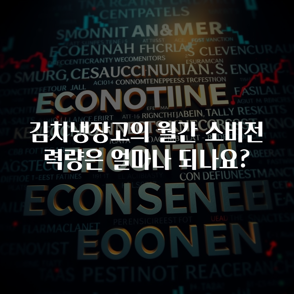 김치냉장고의 월간 소비전력량은 얼마나 되나요?