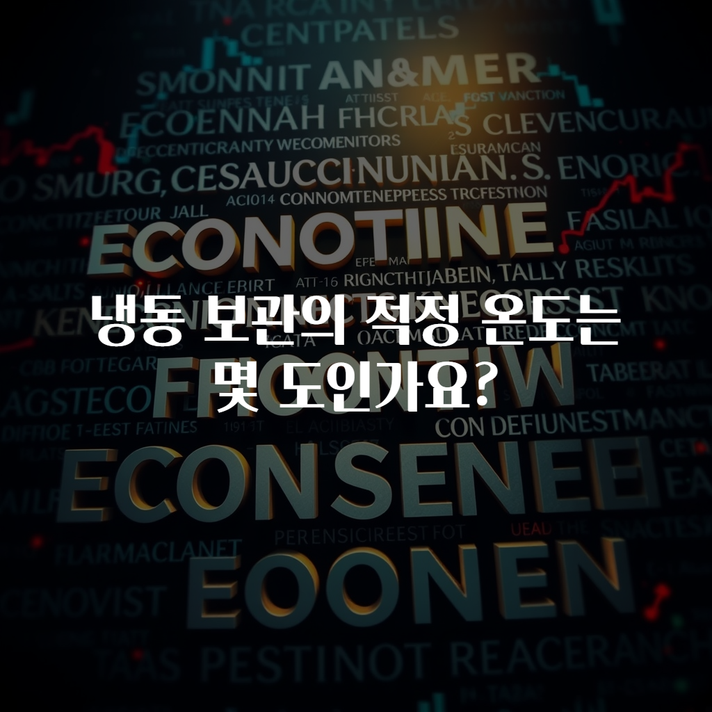 냉동 보관의 적정 온도는 몇 도인가요?