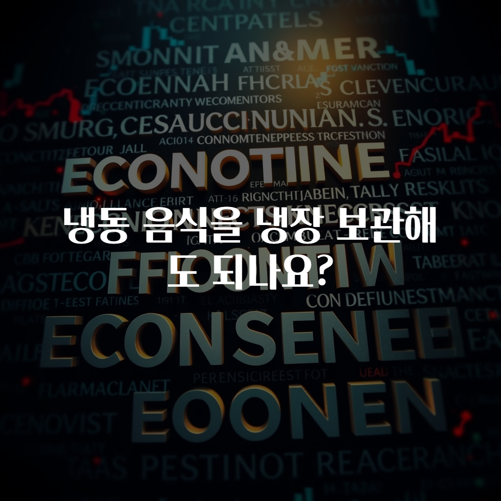 냉동 음식을 냉장 보관해도 되나요?