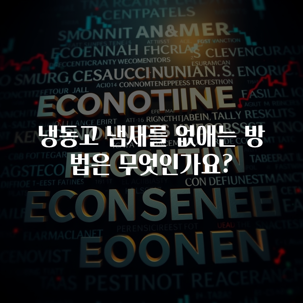 냉동고 냄새를 없애는 방법은 무엇인가요?