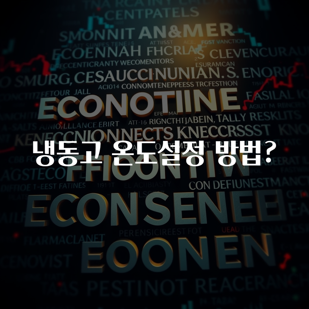 냉동고 온도설정 방법?