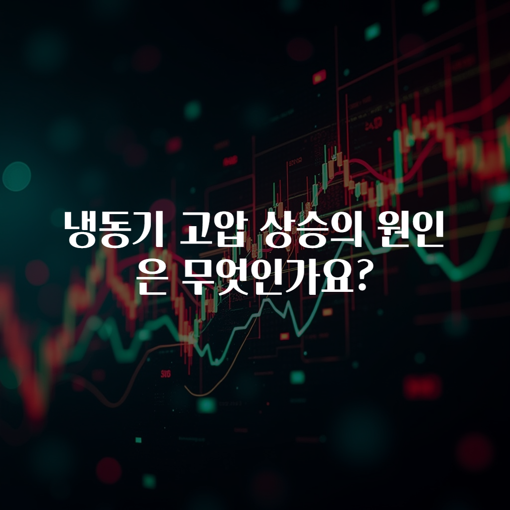 냉동기 고압 상승의 원인은 무엇인가요?