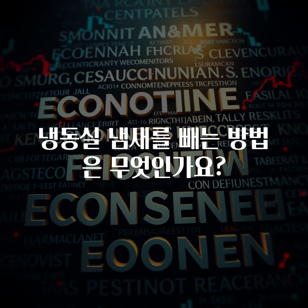 냉동실 냄새를 빼는 방법은 무엇인가요?