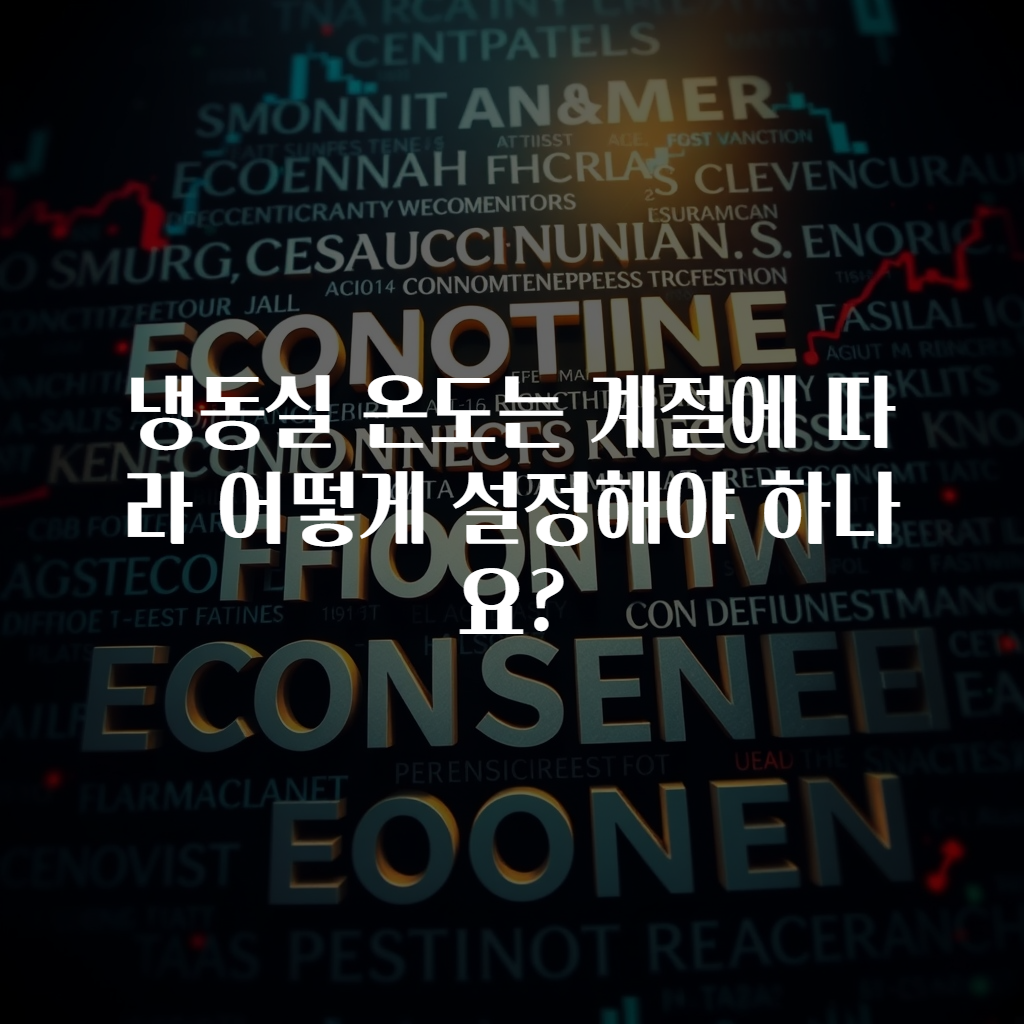 냉동실 온도는 계절에 따라 어떻게 설정해야 하나요?