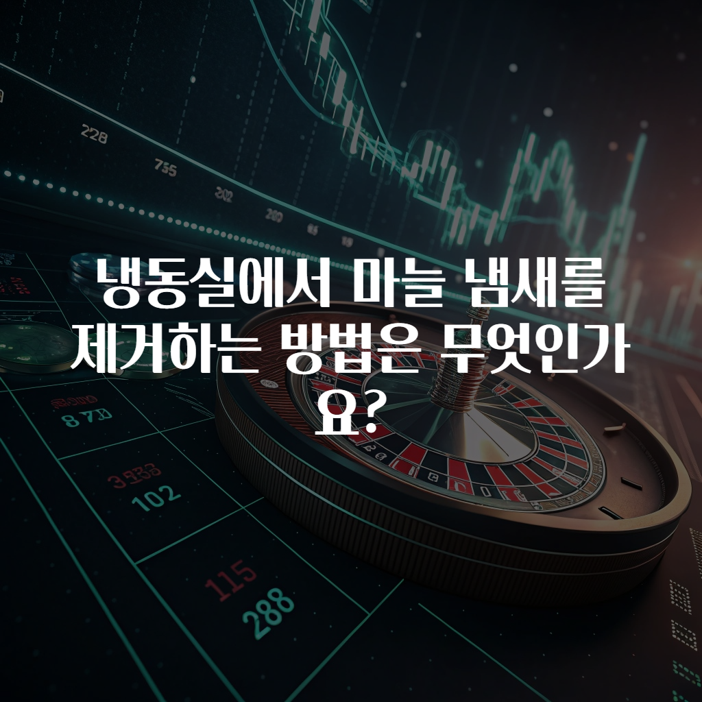 냉동실에서 마늘 냄새를 제거하는 방법은 무엇인가요?
