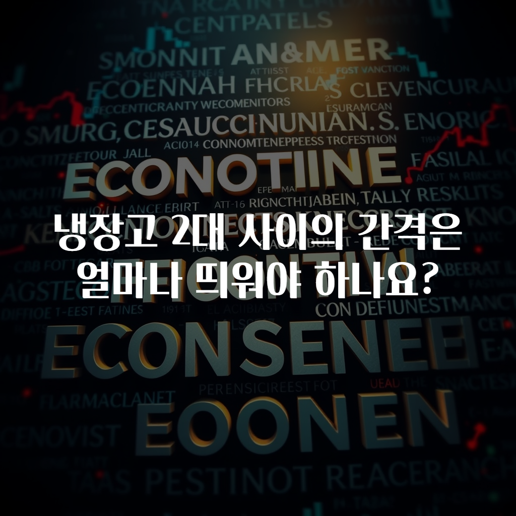 냉장고 2대 사이의 간격은 얼마나 띄워야 하나요?