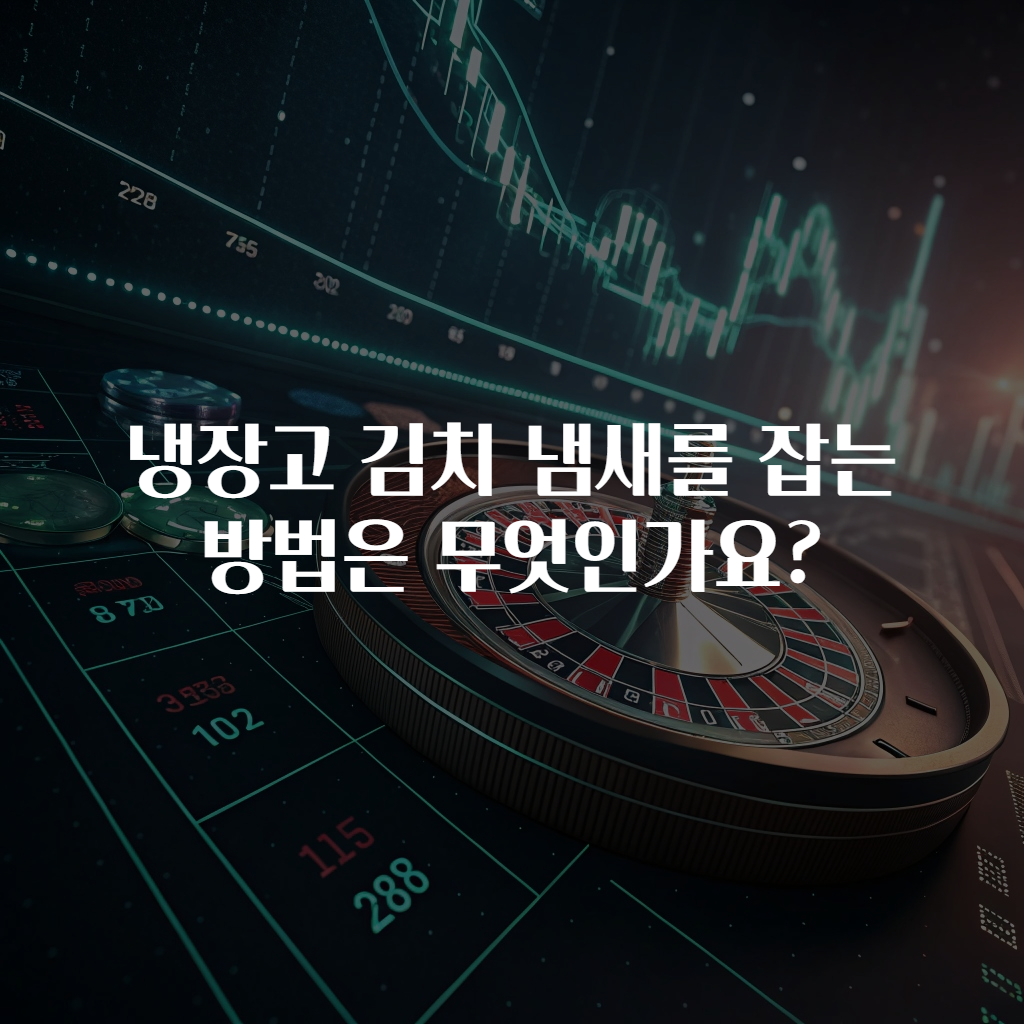 냉장고 김치 냄새를 잡는 방법은 무엇인가요?