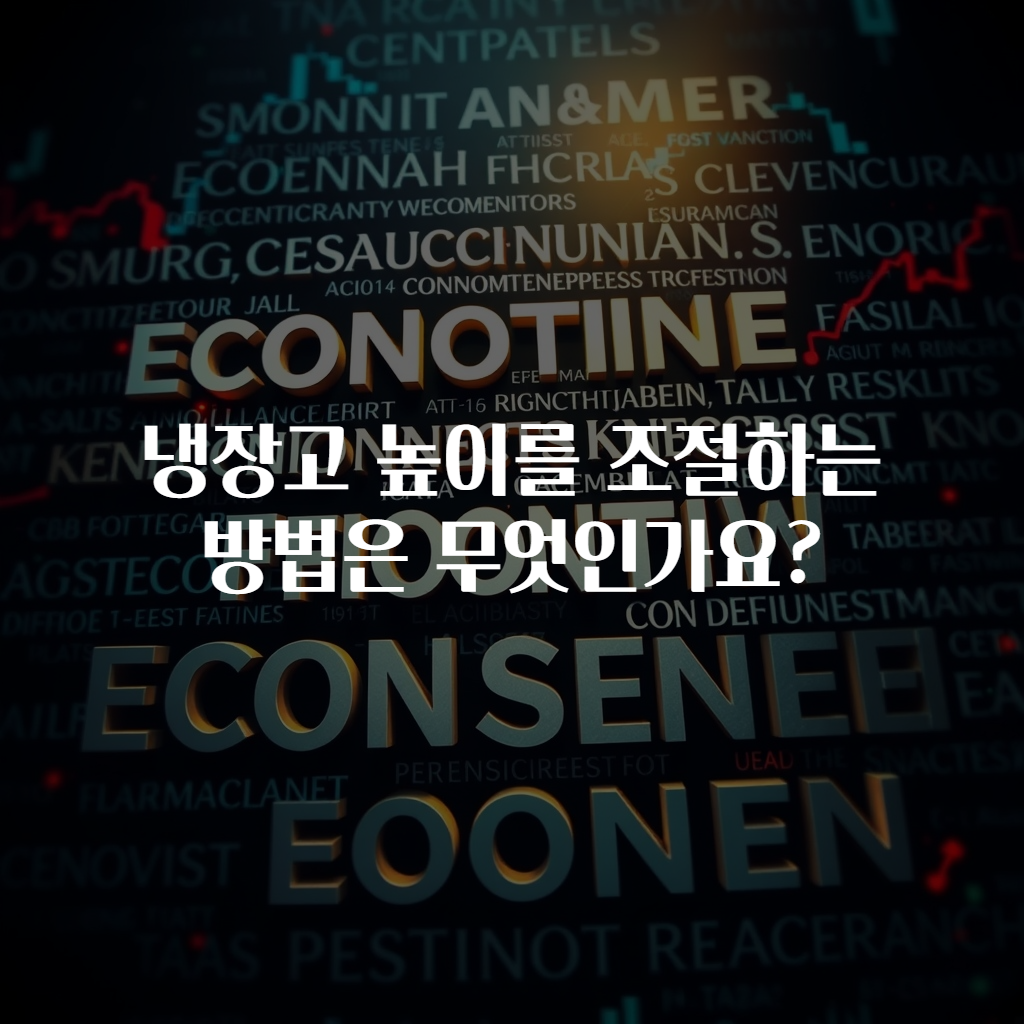 냉장고 높이를 조절하는 방법은 무엇인가요?