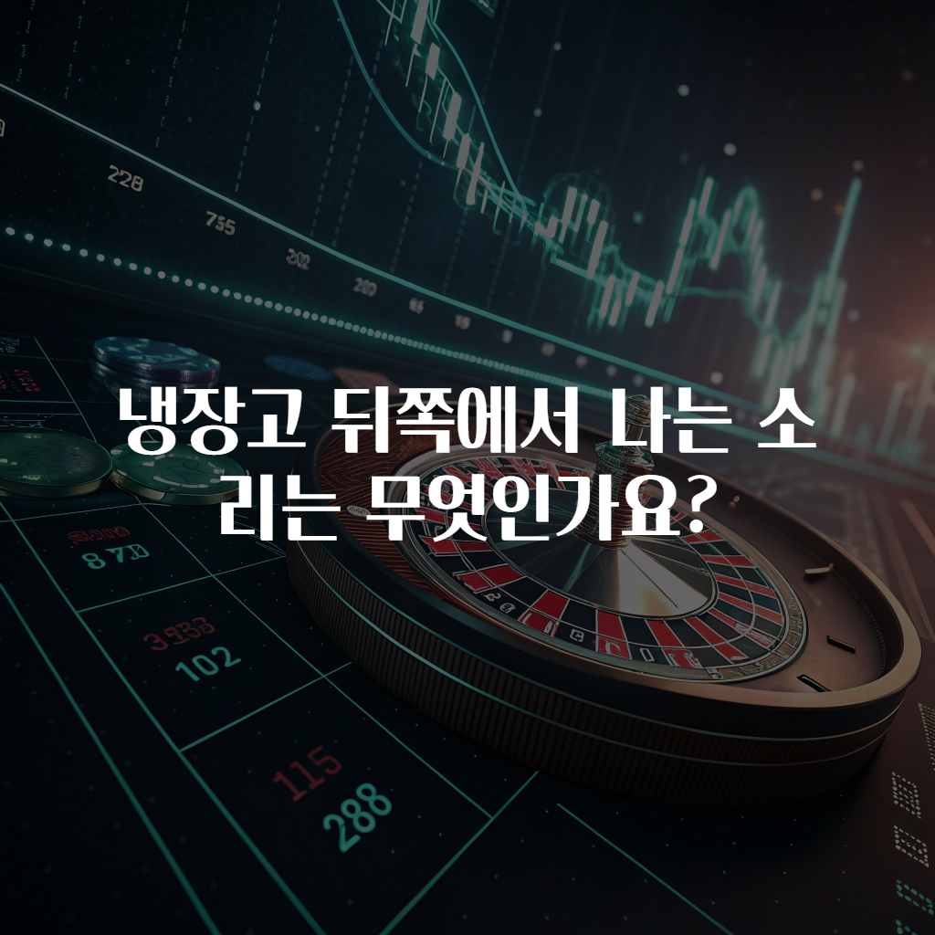 냉장고 뒤쪽에서 나는 소리는 무엇인가요?