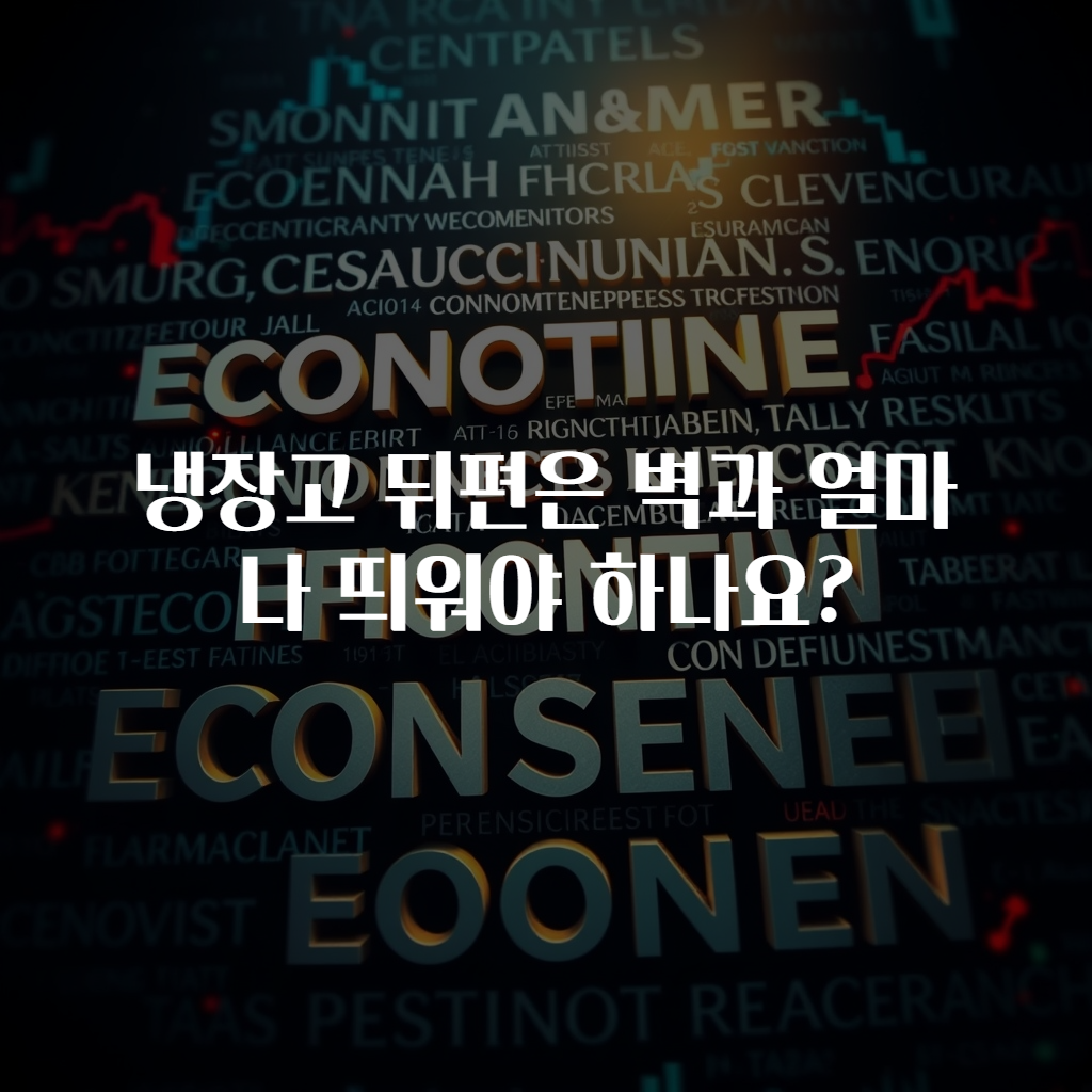 냉장고 뒤편은 벽과 얼마나 띄워야 하나요?