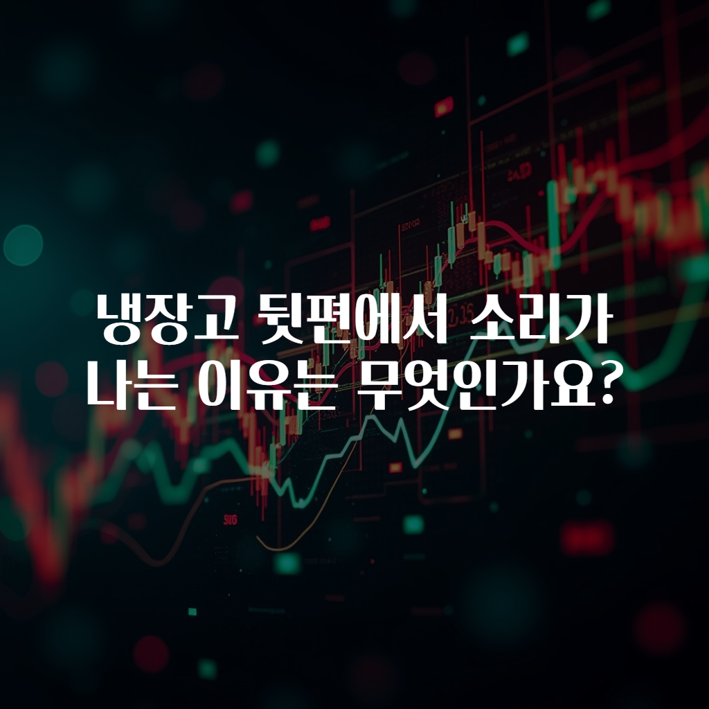 냉장고 뒷편에서 소리가 나는 이유는 무엇인가요?