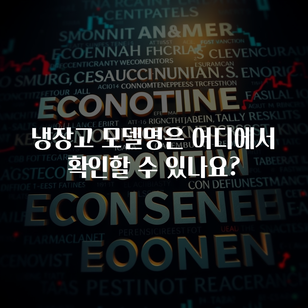 냉장고 모델명은 어디에서 확인할 수 있나요?