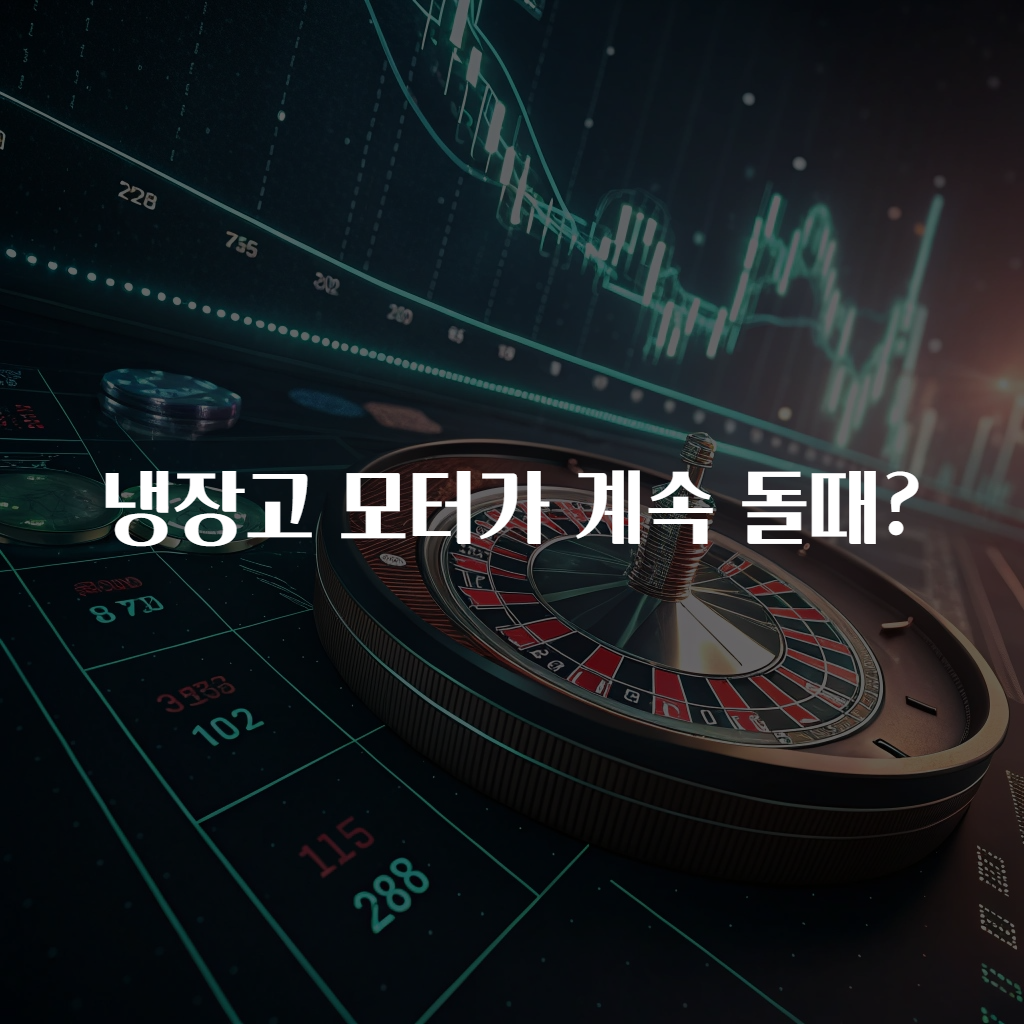 냉장고 모터가 계속 돌때?