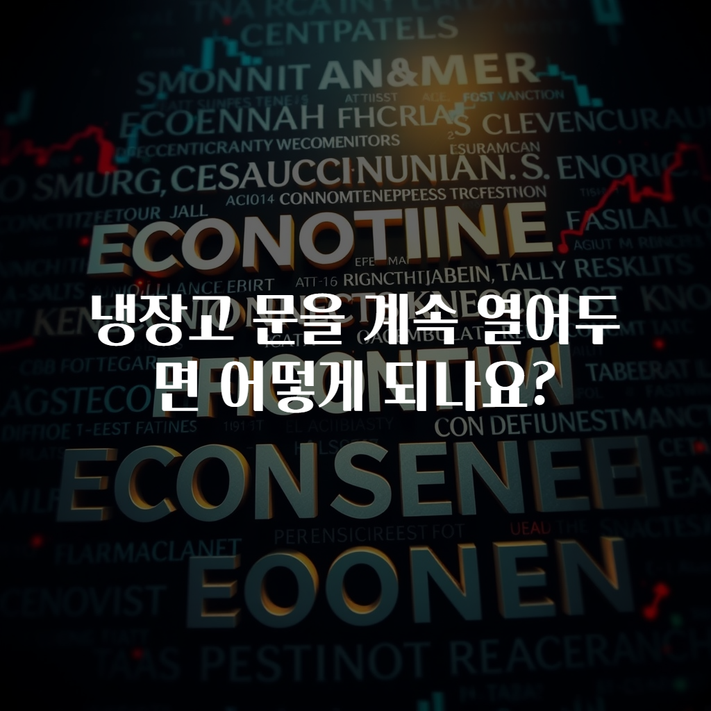 냉장고 문을 계속 열어두면 어떻게 되나요?