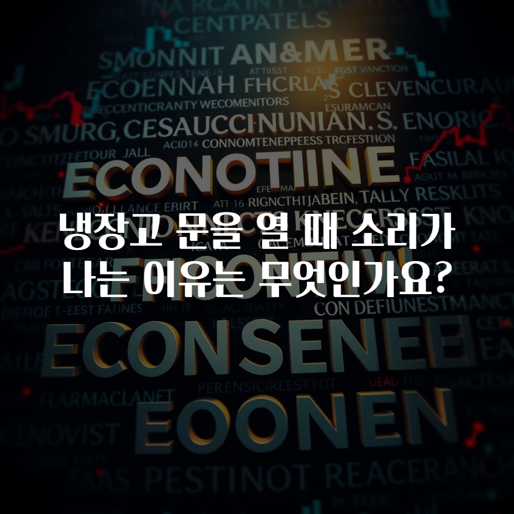 냉장고 문을 열 때 소리가 나는 이유는 무엇인가요?