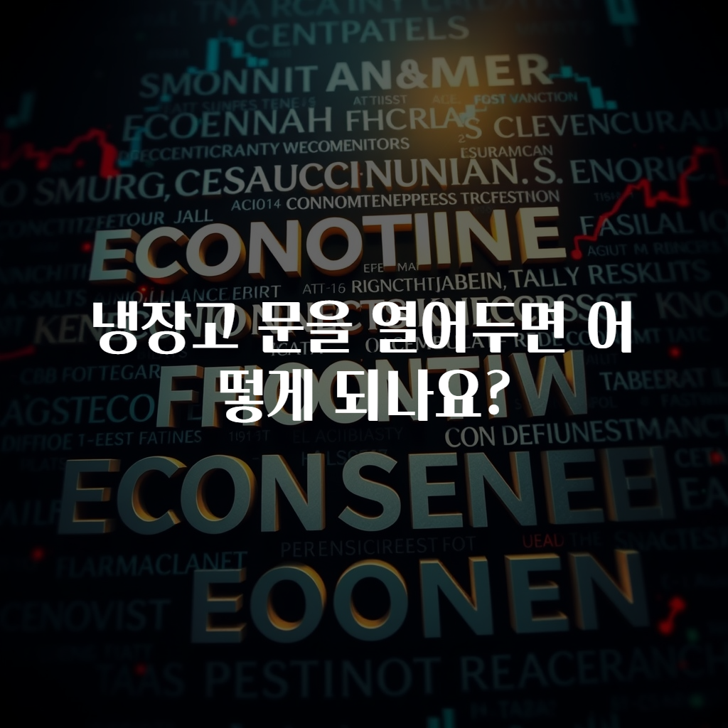 냉장고 문을 열어두면 어떻게 되나요?
