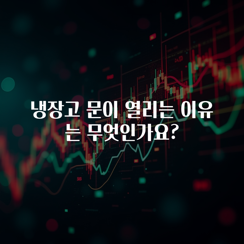 냉장고 문이 열리는 이유는 무엇인가요?