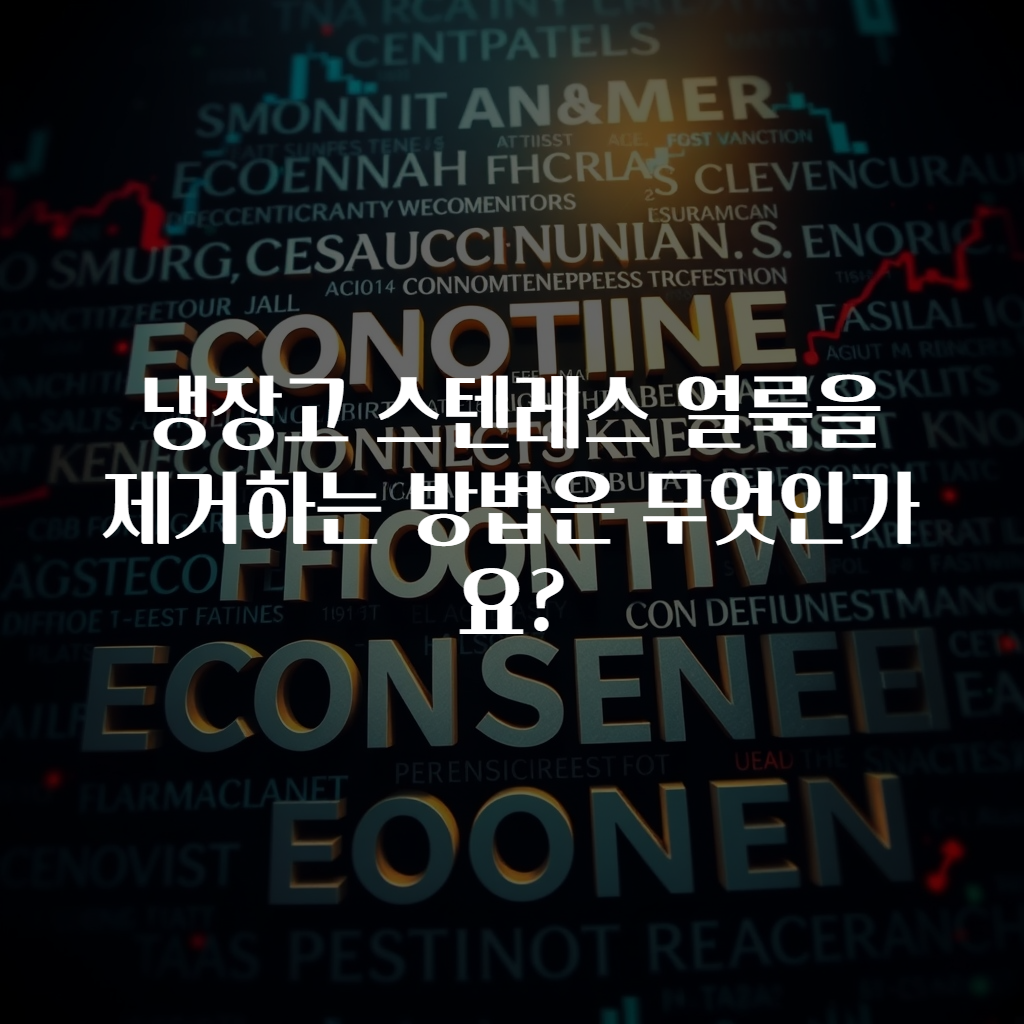 냉장고 스텐레스 얼룩을 제거하는 방법은 무엇인가요?