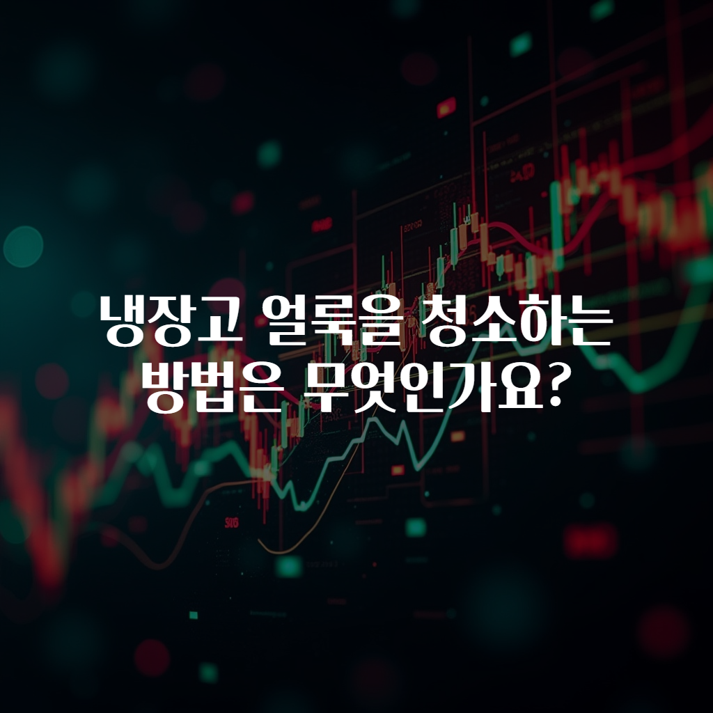 냉장고 얼룩을 청소하는 방법은 무엇인가요?