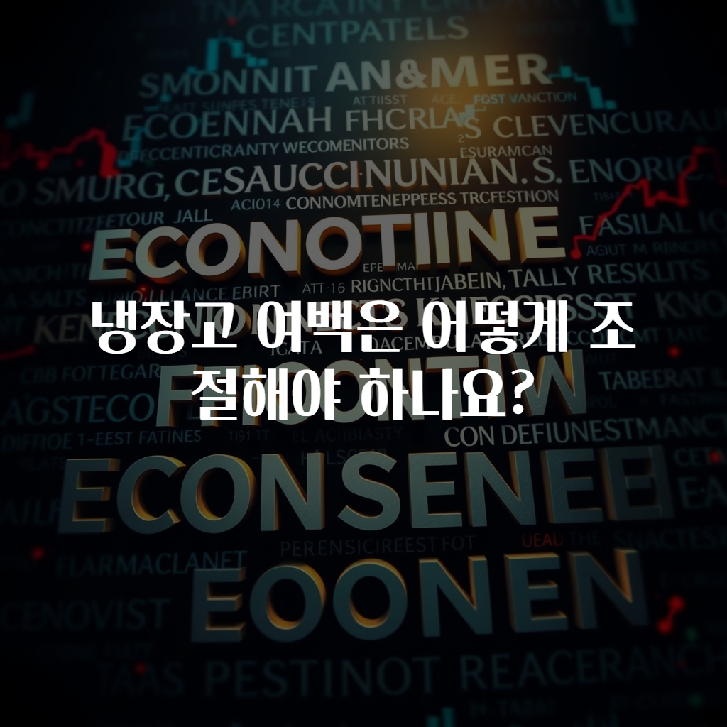 냉장고 여백은 어떻게 조절해야 하나요?