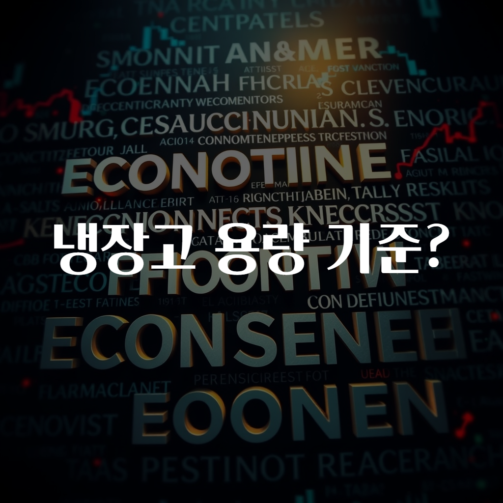 냉장고 용량 기준?