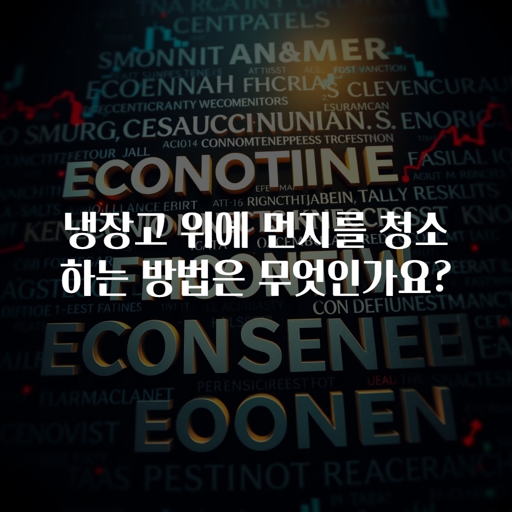냉장고 위에 먼지를 청소하는 방법은 무엇인가요?