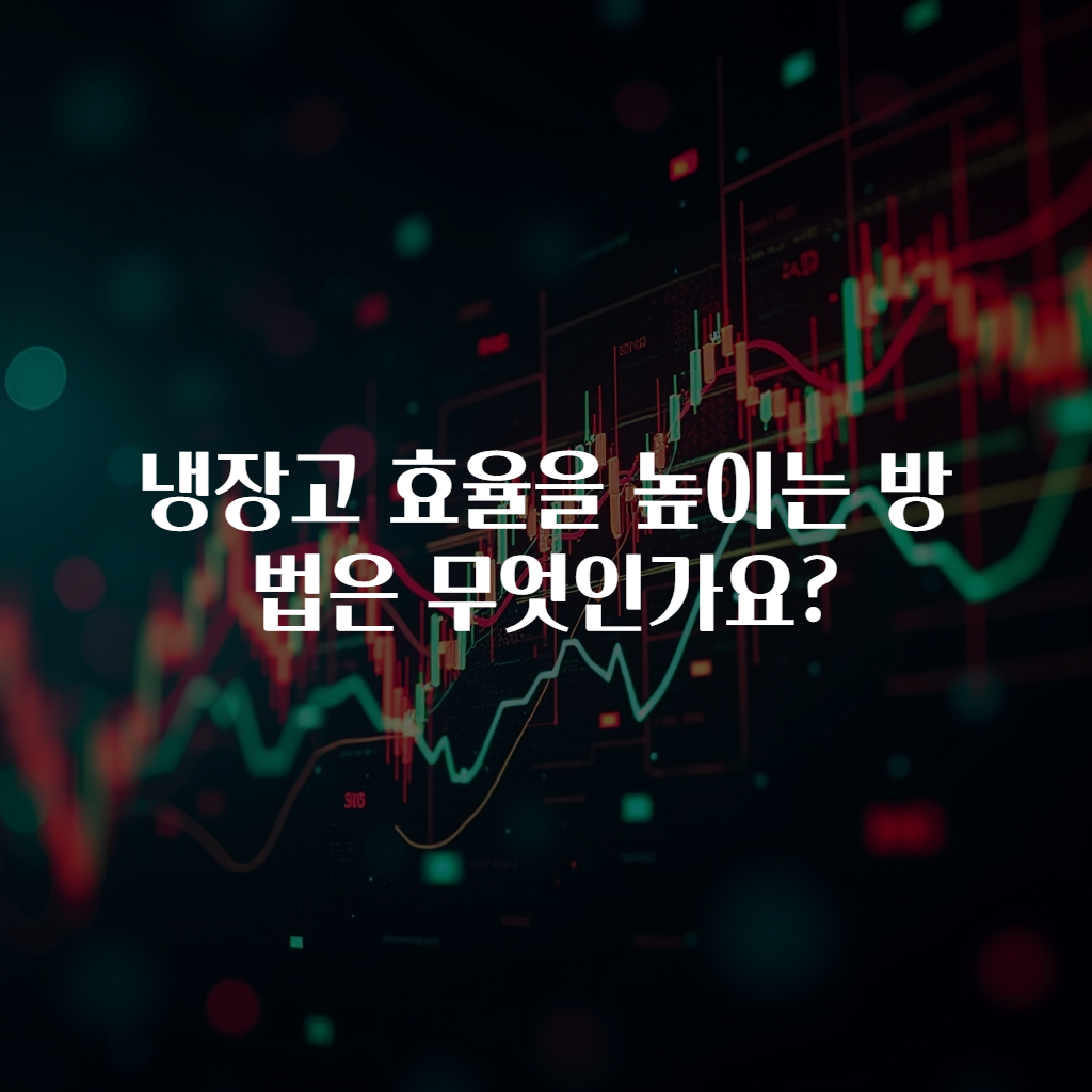 냉장고 효율을 높이는 방법은 무엇인가요?