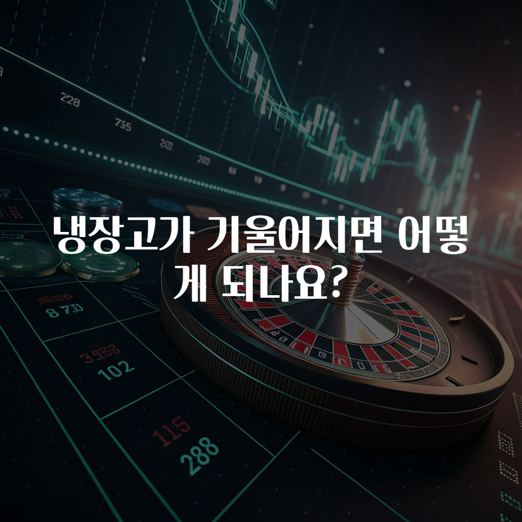 냉장고가 기울어지면 어떻게 되나요?