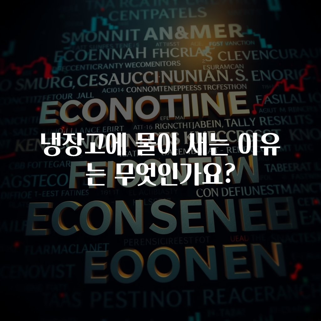 냉장고에 물이 새는 이유는 무엇인가요?