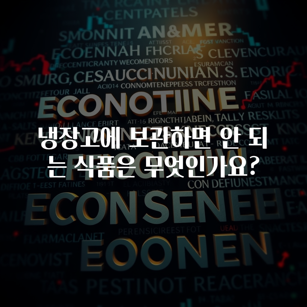 냉장고에 보관하면 안 되는 식품은 무엇인가요?