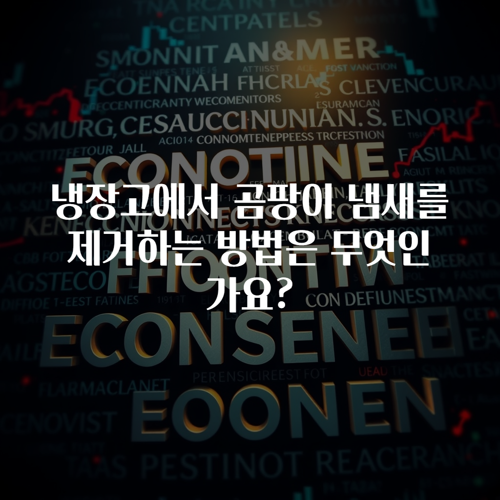 냉장고에서 곰팡이 냄새를 제거하는 방법은 무엇인가요?