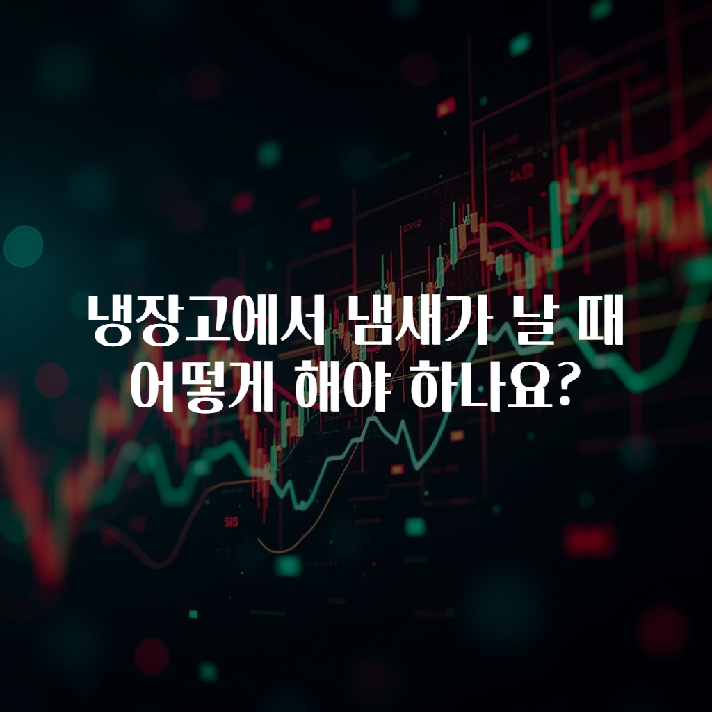 냉장고에서 냄새가 날 때 어떻게 해야 하나요?