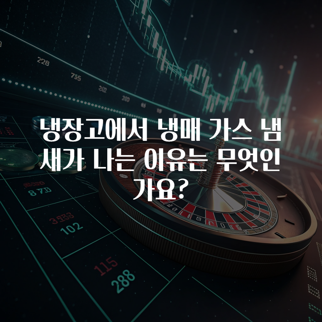 냉장고에서 냉매 가스 냄새가 나는 이유는 무엇인가요?