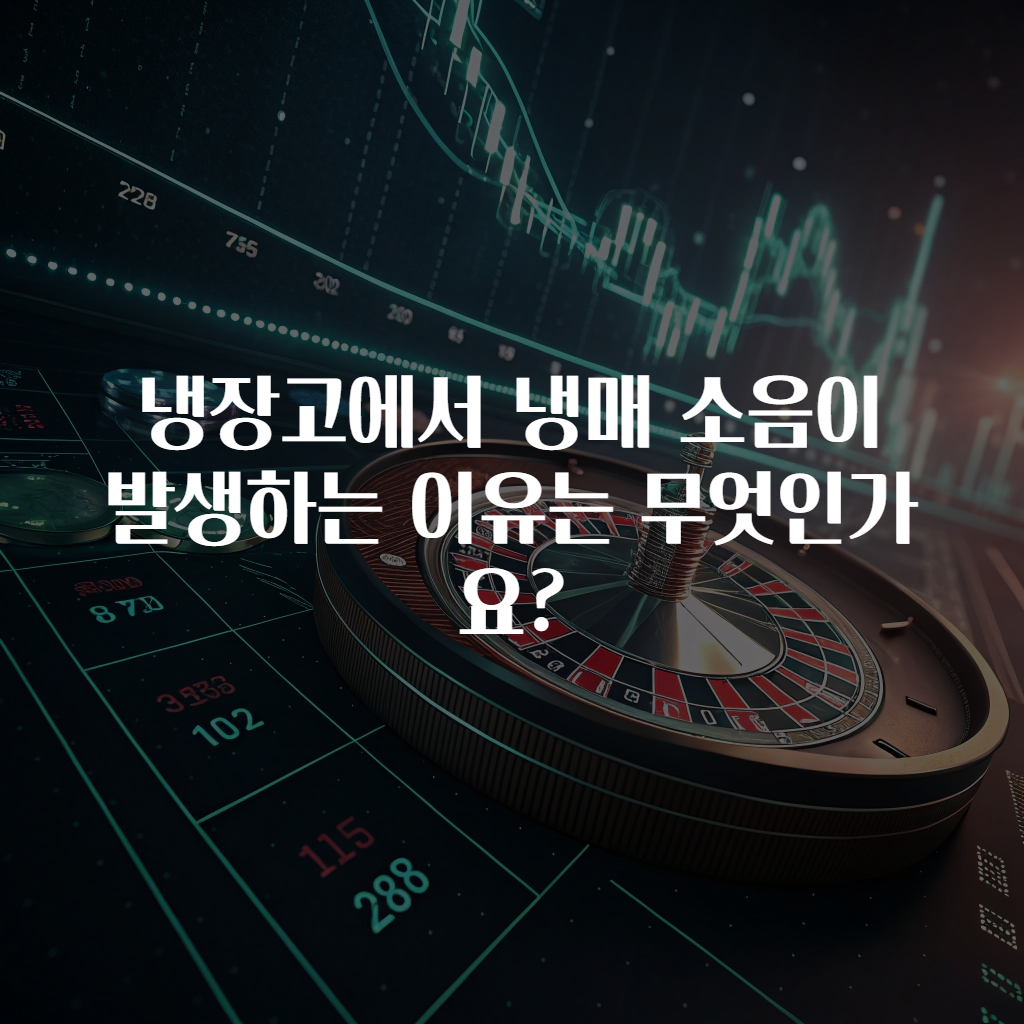 냉장고에서 냉매 소음이 발생하는 이유는 무엇인가요?