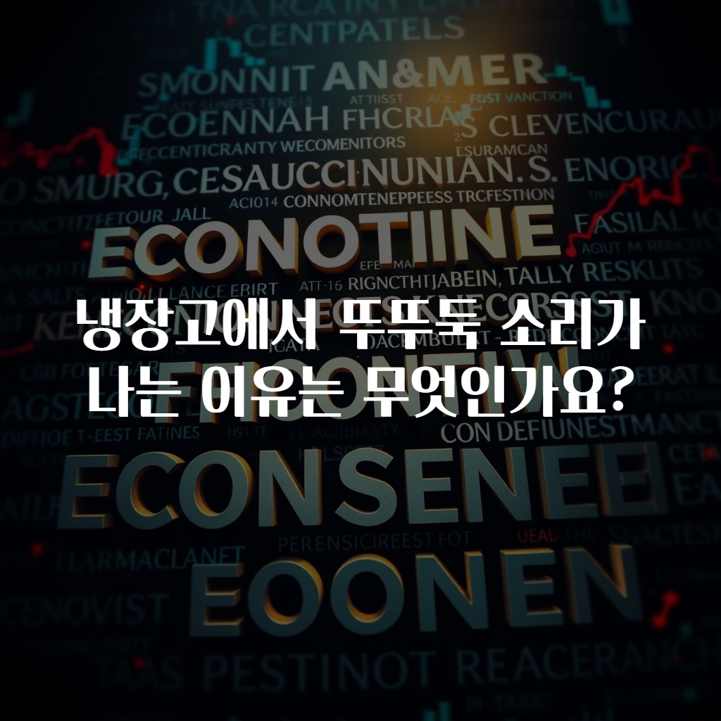 냉장고에서 뚜뚜둑 소리가 나는 이유는 무엇인가요?