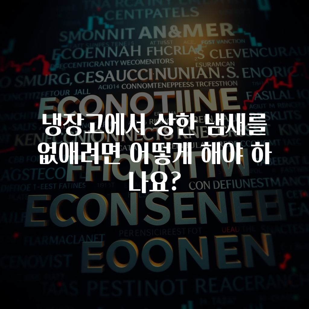 냉장고에서 상한 냄새를 없애려면 어떻게 해야 하나요?