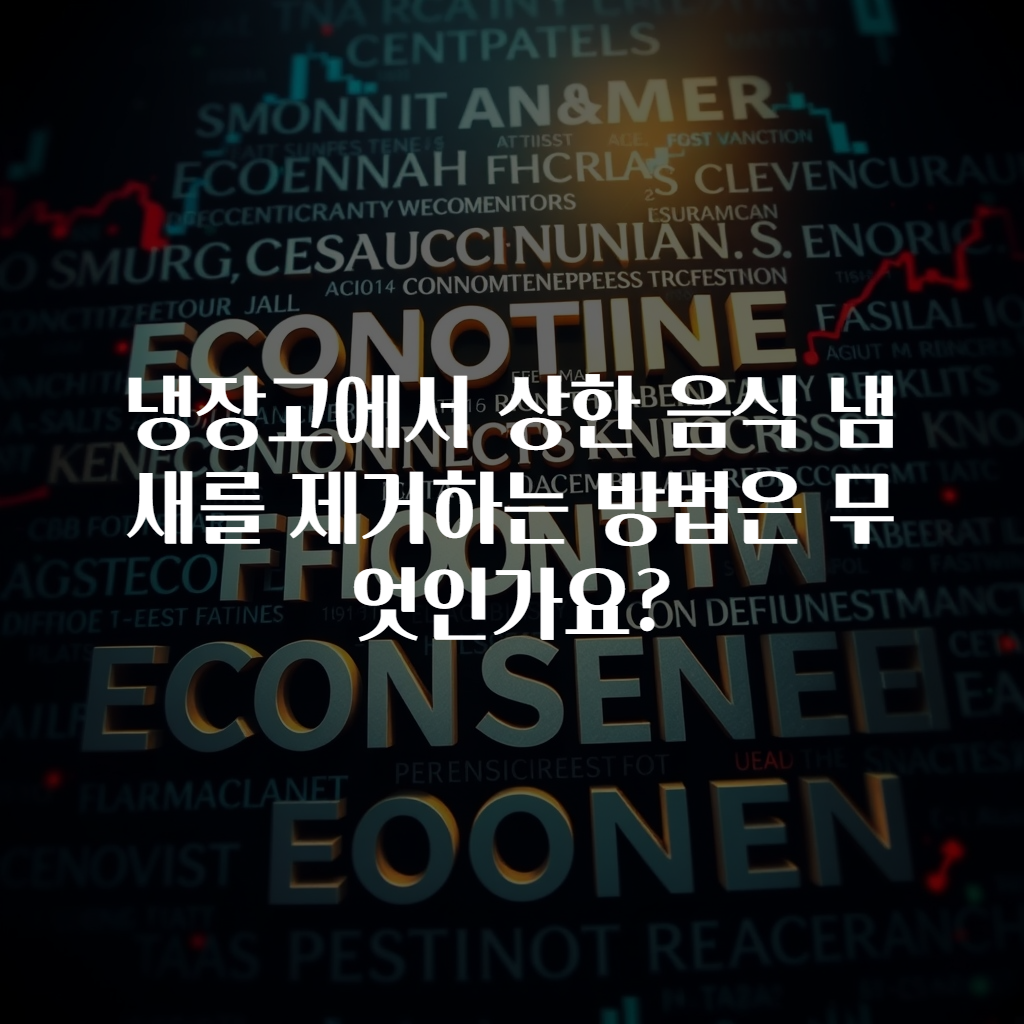 냉장고에서 상한 음식 냄새를 제거하는 방법은 무엇인가요?