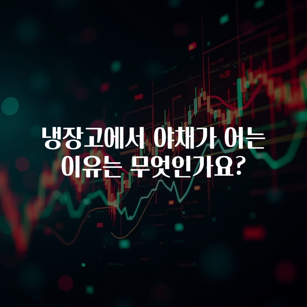 냉장고에서 야채가 어는 이유는 무엇인가요?