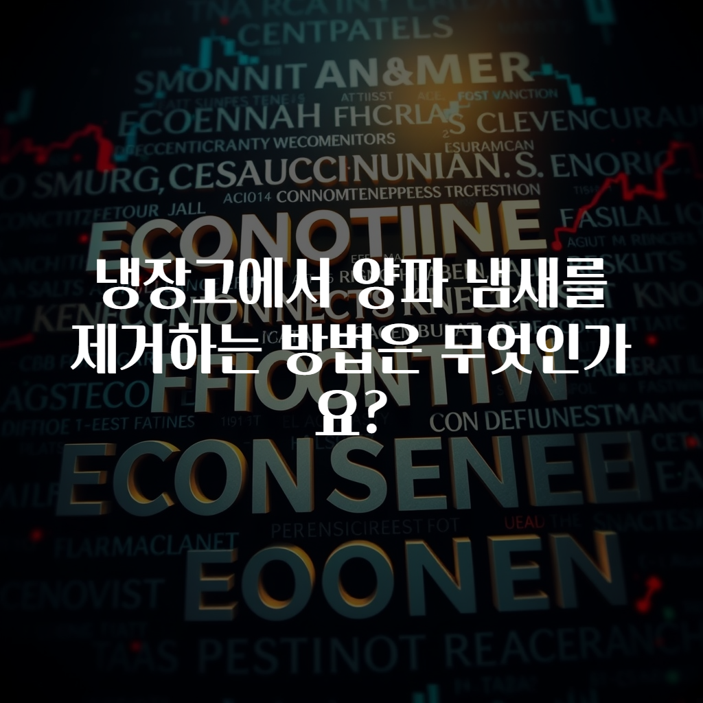 냉장고에서 양파 냄새를 제거하는 방법은 무엇인가요?