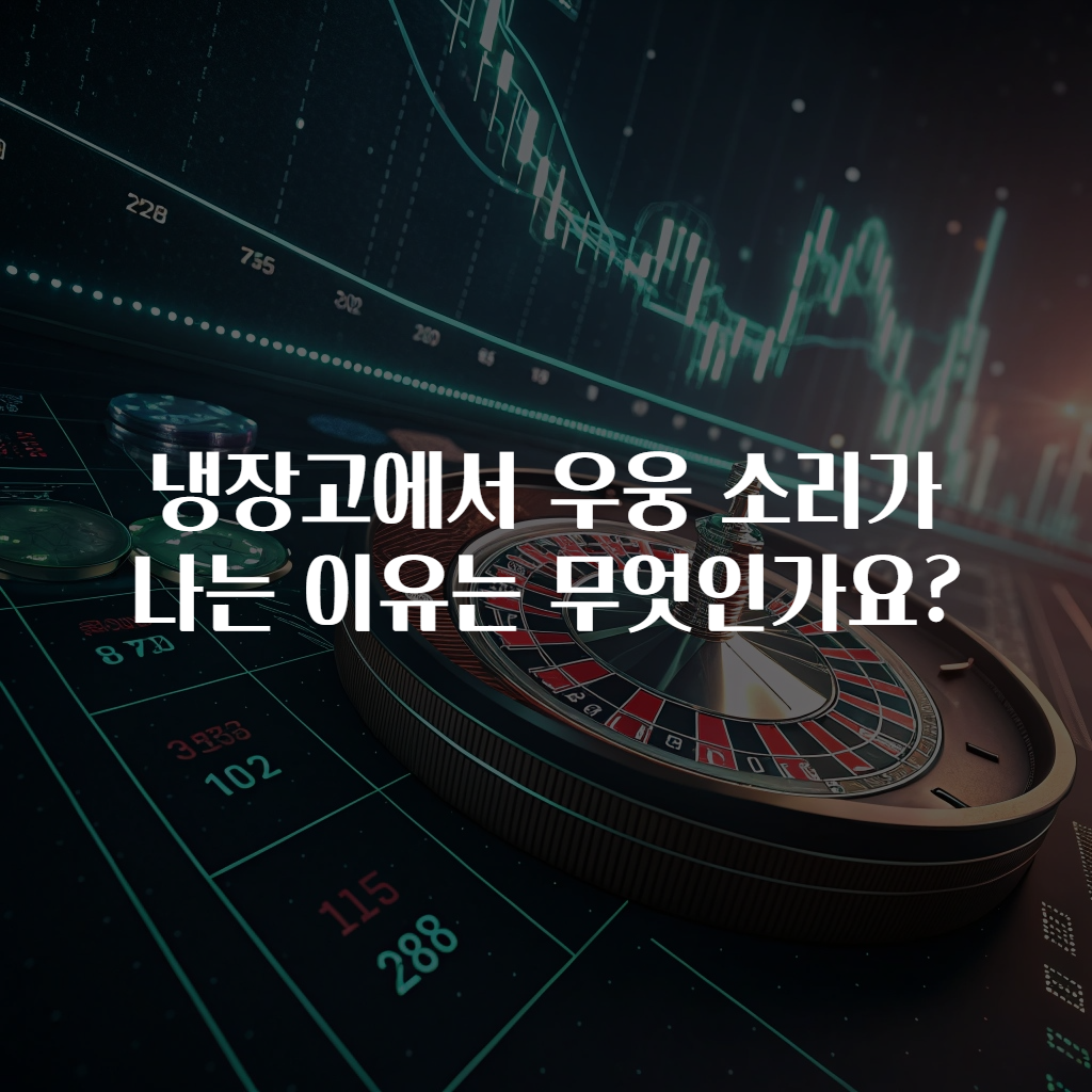 냉장고에서 우웅 소리가 나는 이유는 무엇인가요?