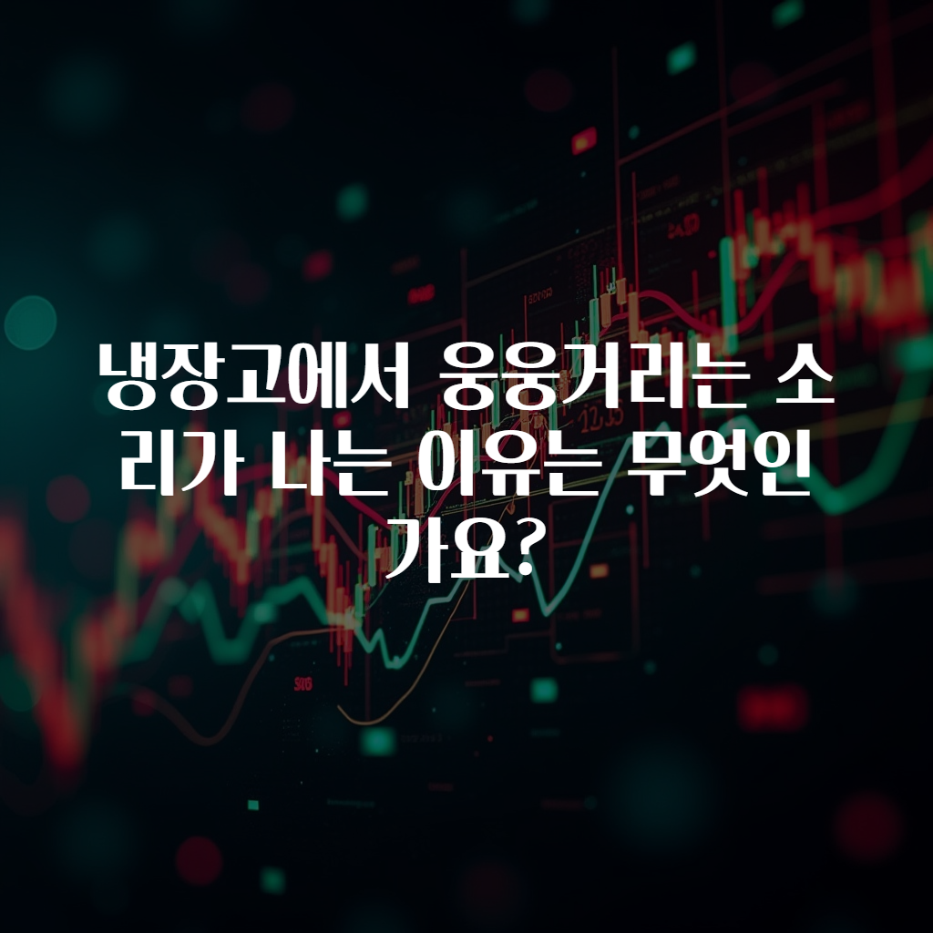 냉장고에서 웅웅거리는 소리가 나는 이유는 무엇인가요?