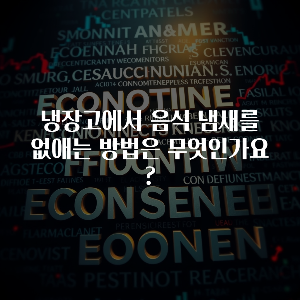 냉장고에서 음식 냄새를 없애는 방법은 무엇인가요?