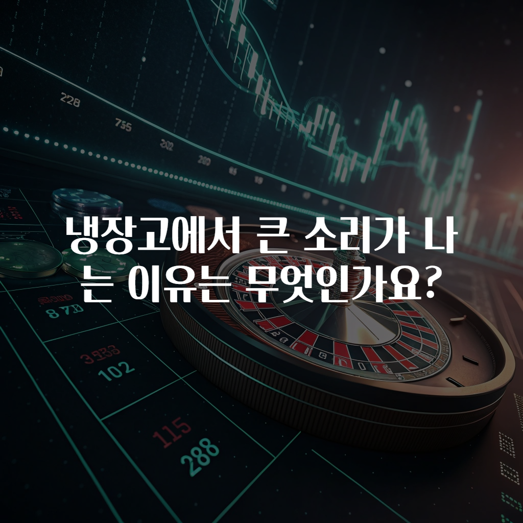 냉장고에서 큰 소리가 나는 이유는 무엇인가요?