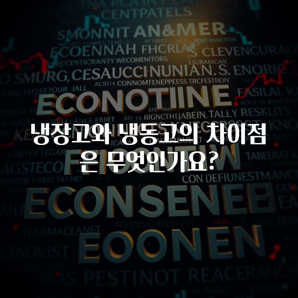 냉장고와 냉동고의 차이점은 무엇인가요?