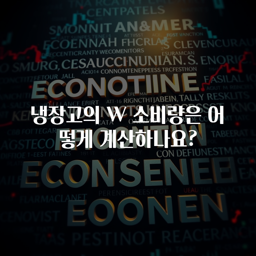 냉장고의 W 소비량은 어떻게 계산하나요?