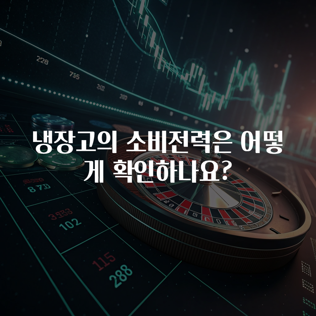 냉장고의 소비전력은 어떻게 확인하나요?