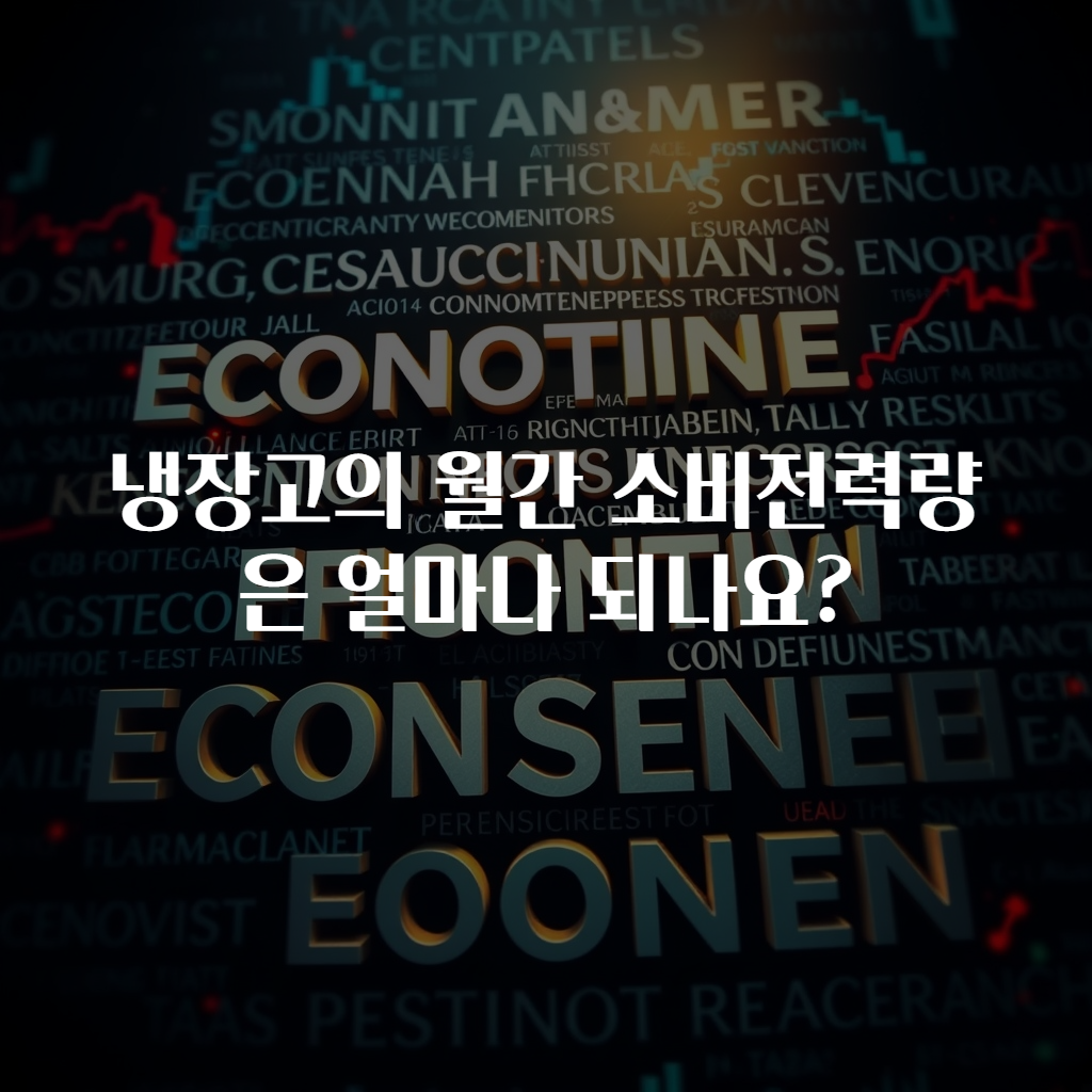 냉장고의 월간 소비전력량은 얼마나 되나요?